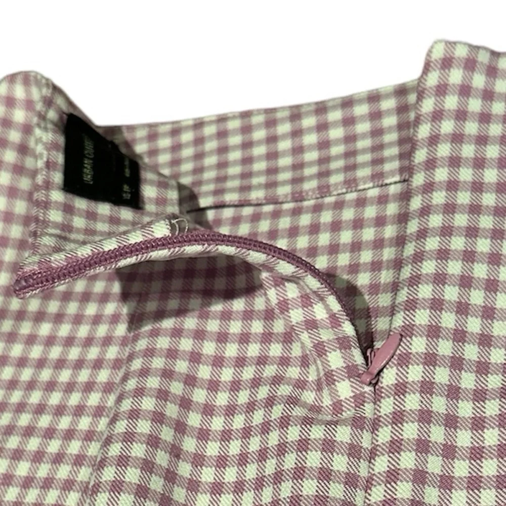 Urban Outfitters Gingham Lavender Purple Mini Skirt-XS TP